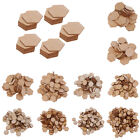 MDF/Wood Hexagon Shapes Wooden Embellishment for Crafting Sewing Decorating