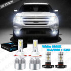 For Ford Explorer Sport Trac 2008-2010 6000K LED Headlight Fog Light Bulbs White