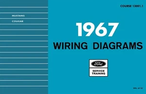 1967 Ford Mustang, Cougar Wiring Diagrams Manual - 11x17 inch COMB Bound - Picture 1 of 3