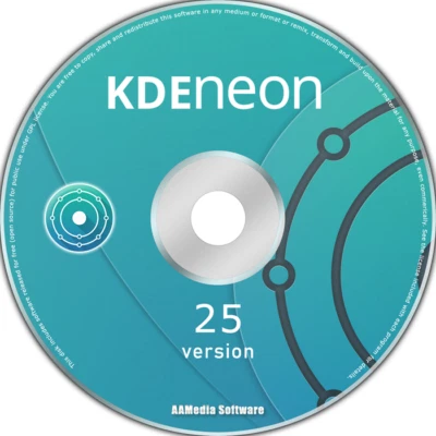 KDE Neon 25 64bit Live Bootable Installation DVD Linux Operating System - Image 1 of 4