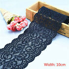 10Cm Wide Elastic Stretch Lace Trim Ribbon Fabric Crafts Sewing Diy Underwear Au