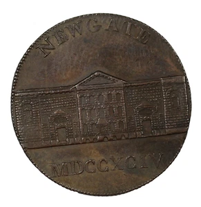 1794 England Middlesex Kempson's Newgate Prison Halfpenny Conder Token D&H-393 - Picture 1 of 2