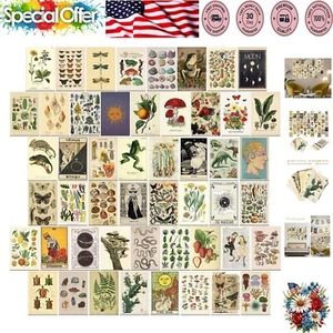 Aesthetic Vintage Posters Collection - 50 Photo Cards for Unique Wall Collage - Picture 1 of 9
