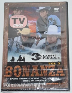 Bonanza Vol. 3 CLASSIC TV ALL REGIONS DVD BRAND NEW & SEALED FAST POSTAGE - Picture 1 of 2