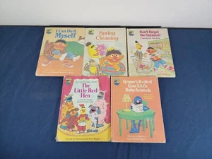 5x Lot Sesame Street Books Lot - ACCEPTABLE - Picture 1 of 6