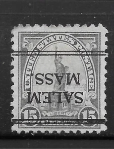 Massachusetts Precancels - Salem 241 - 15c 1922 DLE invertito - Foto 1 di 1
