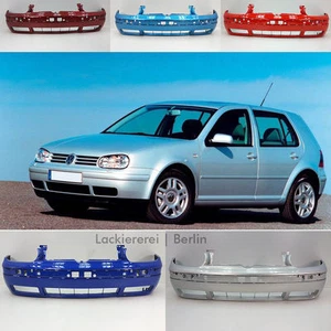 STOßSTANGE VORNE LACKIERT IN WUNSCHFARBE NEU für VW Golf 4 1997-2006  - Bild 1 von 12