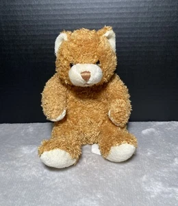 Best Made Toys Brown Bear Plush Curly Shaggy Floppy Teddy Stitch Nose Sitting 8" - Picture 1 of 6