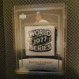 Reggie Jackson, Upper Deck, 2007, #PS-21, 8/35, Stitchings, World Series 1977 - Picture 1 of 2