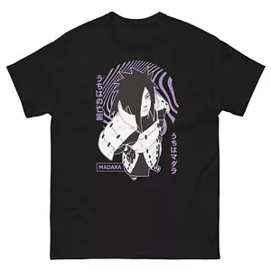 Madara Uchiha Naruto, Black Shirt Japanaise Anime Manga Gift - Picture 1 of 8