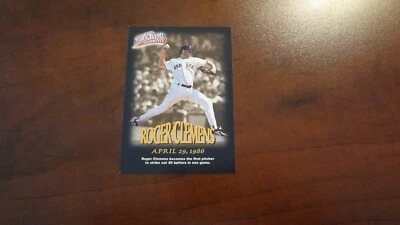 FLEER '97-'988 MILLION DOLLAR MOMENTS ROGER CLEMENS  #12 OF 50 BASEBALL CARD - Image 1 of 2