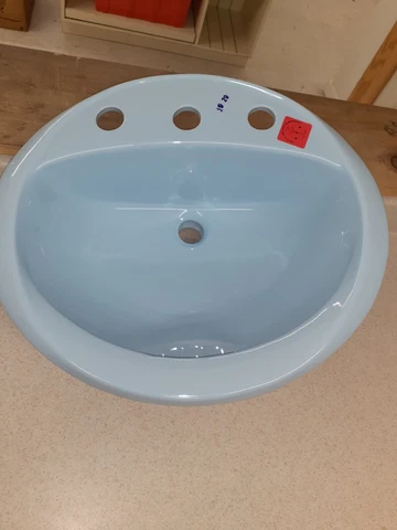 nos crane porcelain sink blue color Cover