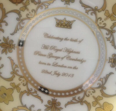 Royal Worcester Royal Baby Collection Round Tray  Prince  New And Boxed - Image 1 of 4