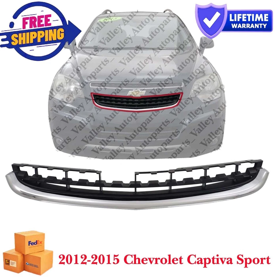Lower Chrome Plastic For 2012-2015 Chevrolet Captiva Sport Grille GM1200664 - Imagem 1 de 4