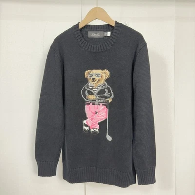 Polo Ralph Lauren Polo OSO Tejido GRIS Suéter ALGODÓN MUJER M Nuevo Foto 1 de 2