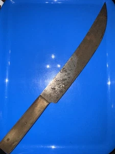 Großes Vintage Russell 151/2" Metzgermesser Holzgriff Green River Works - Bild 1 von 3