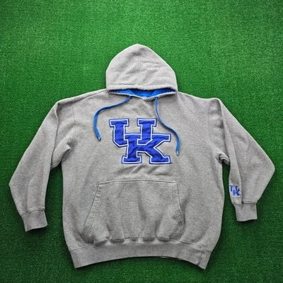 Kentucky Wildcats Sudadera con Capucha Suéter Para Hombres XL Gris Azul Pullover Universidad Logo Deportes Foto 1 de 4