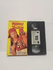 Monkey Trouble (VHS, 1994) Family Children Comedy Thora Birtch New Line - Picture 1 of 2