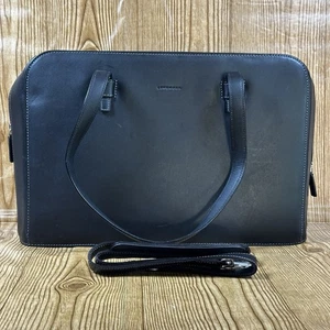 Lavendel Aktentasche Schulter Arbeit Hobo Umhängetasche Beuteltasche Tasche Schwarz Leder - Bild 1 von 20