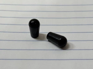 2 Black Metric M3.5 Guitar Toggle Switch Tip Switch Cap for Epiphone Les Paul - Picture 1 of 4