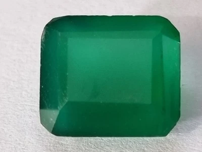 Piedra preciosa suelta de ónix verde corte esmeralda natural certificado EGL de 6,23 quilates Foto 1 de 4