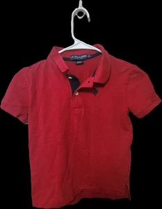 Ralph Lauren Red Polo Toddler Boys Size S Collared Short Sleeve - 6/7 - Picture 1 of 5