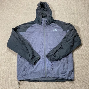 The North Face Jacket Mens XL Lilac Grey Hooded Lightweight Shell Windbreaker - Picture 1 of 15
