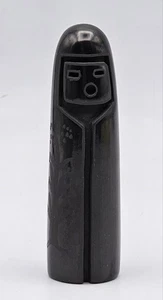 Carol Velarde Santa Clara Pueblo Indianer schwarze Keramik stehende Figur  - Bild 1 von 10
