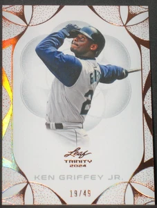Ken Griffey Jr 2024 Leaf Trinity Bronze Parallel #125 (19/49) Seattle Mariners - Picture 1 of 2