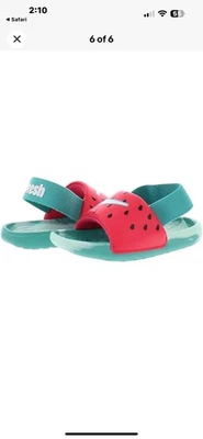 Sandálias corrediças infantis Nike Watemelon tamanho 5 - Imagem 1 de 4