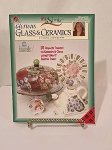Donna Dewberry One Stroke GLORIOUS GLASS & CERAMIC Painting Book #9698 - Picture 1 of 7