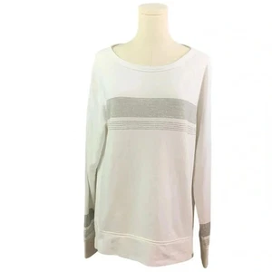 Gap 2000's Era Style White & Gray Sweatshirt (Size L) - Picture 1 of 3