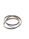 sterling silver 925 ring vintage size N Russian Trio Wedding Ring