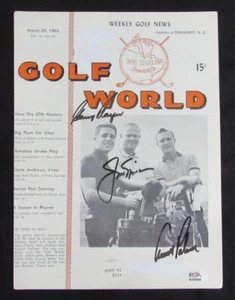 Arnold Palmer/Jack Nicklaus/Gary Player Signed 1963 Golf World PSA/DNA 195623 - Picture 1 of 5