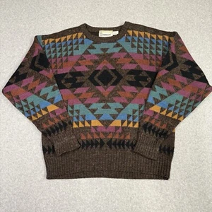 LONDON FOG Sweater Size Large Made In USA Vintage Dad Boxy - Picture 1 of 13