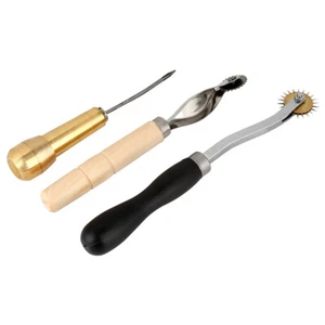 48pcs Leather Craft Sewing Tool Set Punch Cutter Groover Beveler Stitching♡ - Picture 1 of 7