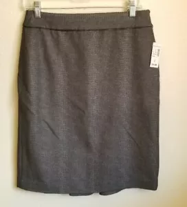 Dressbarn Size 4 Gray Black Flare Reptile Print Skirt - Picture 1 of 5