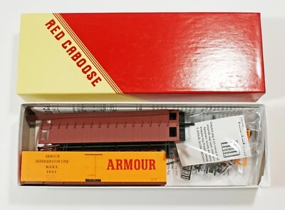 Red Caboose Refrigerator Car, Armour, Mather Meat Reefer, HO Scale NOS - Image 1 of 3