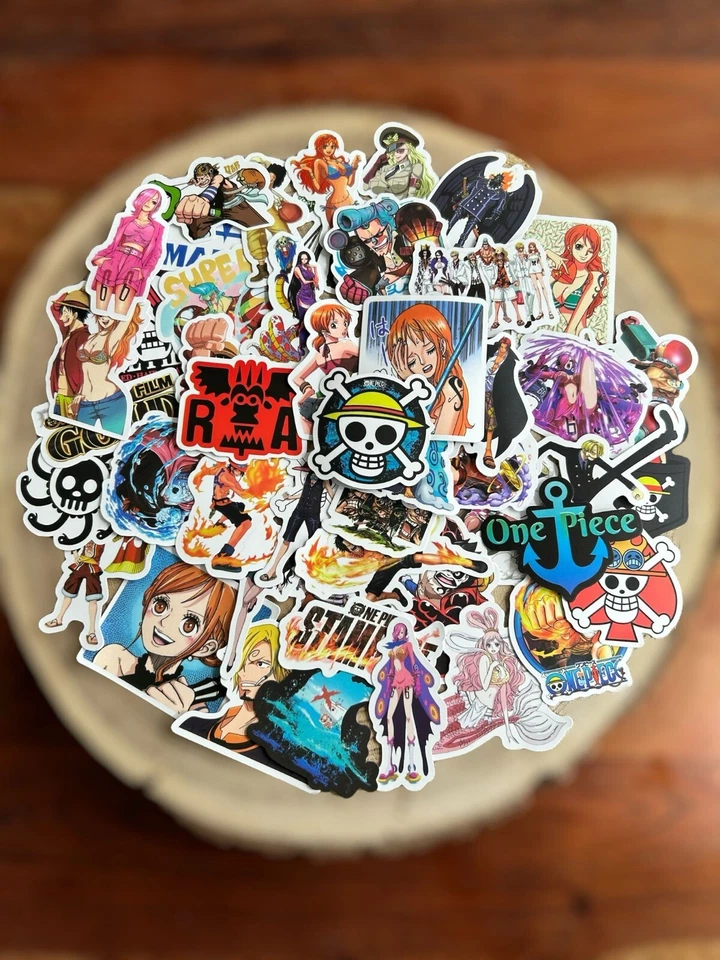 🍀 50 One Piece Design Decal Sticker for e.g. Laptop Mobile Phone - Image 1 of 1