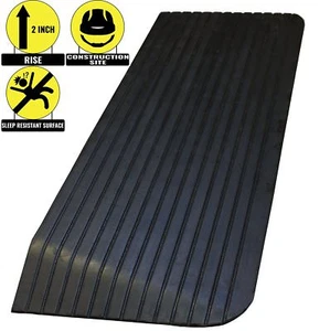 RK Safety RK-RTR Solid Rubber Power Wheel-Chair Scooter Threshold Ramp - Picture 1 of 13
