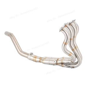 For Kawasaki Ninja ZX6R ZX636 2009-23 Motorcycle Header Exhaust Front Link Pipe - Bild 1 von 15