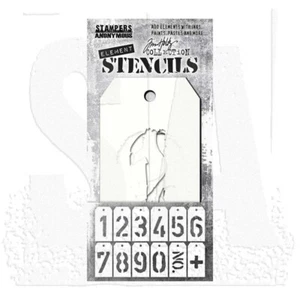 Tim Holtz Freight Elements Stencil  12pc - Picture 1 of 4