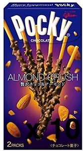 Japanese candy DAGASHI foods glico almond crash Pocky x 10 boxes for Gift f/s - Picture 1 of 2
