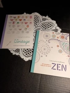 NEW Coloring For Mindfulness Books~~50 Designs To Help You De-stress~~U PICK - Picture 1 of 15