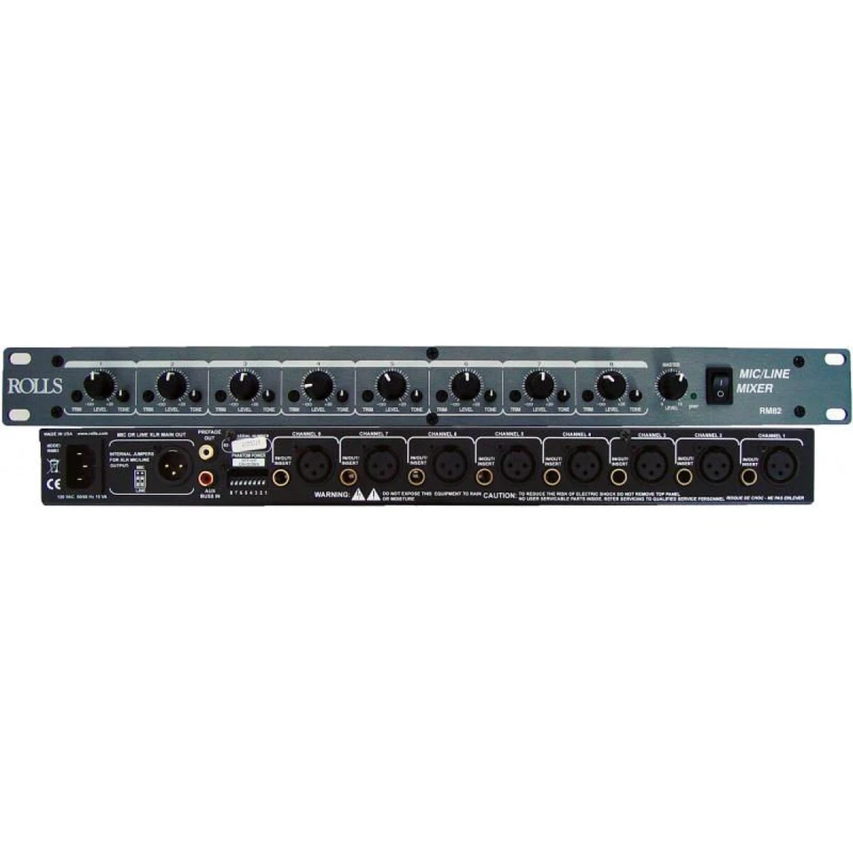 Rolls RM82 8 Channel Mic/Line Mixer for Sound Reinforcement Applications - Image 1 of 1