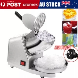 300W Electric Ice Crusher Shaver Machine Commercial Snow Cone Maker 2200R/min AU - Picture 1 of 16