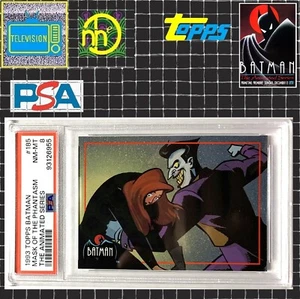 1993 Topps Batman: The Animated Series - #185 Joker / Mask Phantasm PSA 8 NM-MT - Picture 1 of 4