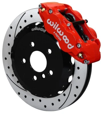 WILWOOD DISC BRAKE KIT,FRONT,12.88" DRILLED,6 PISTON,RED,14-17 MINI COOPER - Image 1 of 4