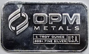 2017 1oz .999 Silver OPM Metals Ohio Precious Metals Bar - Picture 1 of 2