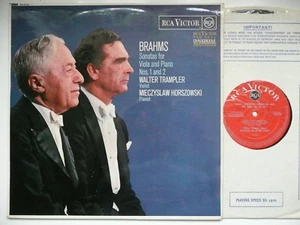 HORSZOWSKI & TRAMPLER PLAY BRAHMS VIOLA SONATAs NOs 1 & 2 RCA SB 6734 - Picture 1 of 3